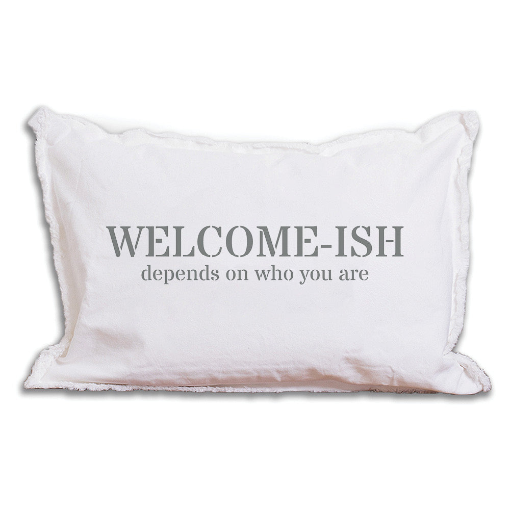 Welcome-ish Lumbar Pillow