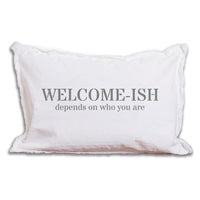 Welcome-ish Lumbar Pillow