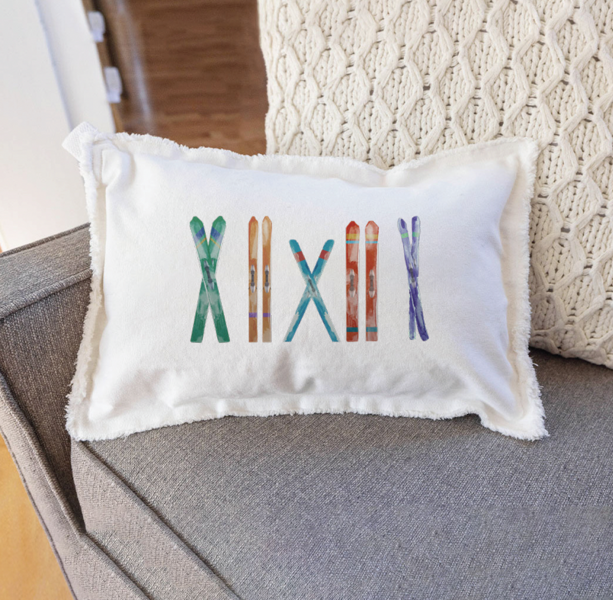 Multi Skis Re Pillow