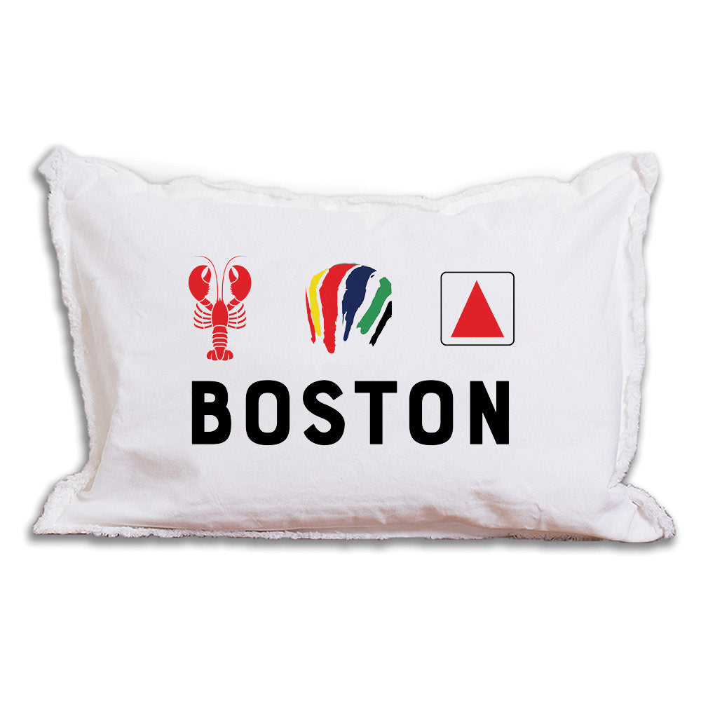 Boston Icons Lumbar Pillow