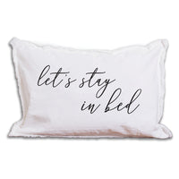 Let's Stay In Bed Lumbar Pillow