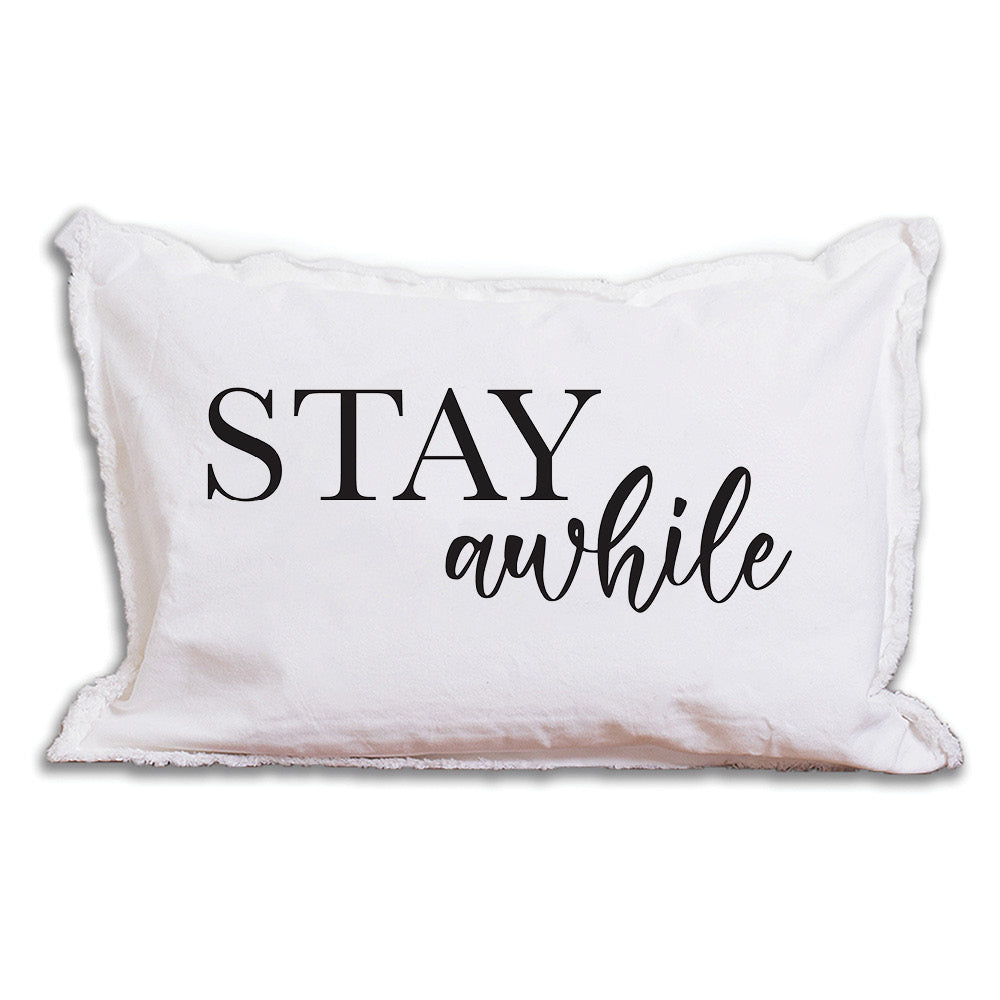 Stay Awhile Lumbar Pillow