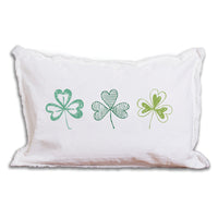 Repeating Shamrocks Lumbar Pillow