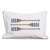 Striped Oars Lumbar Pillow