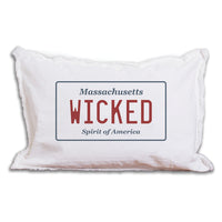 Wicked License Plate Lumbar Pillow