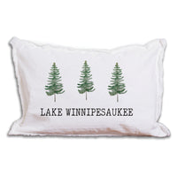 3 Evergreen Trees Personalized Lumbar Pillow