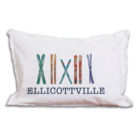Personalized Multi Skis Lumbar Pillow
