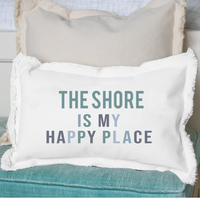 Happy Place Personalized Lumbar Pillow