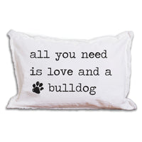 Personalized Love and a Dog Lumbar Pillow