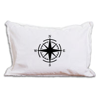 Compass Personalized Lumbar Pillow