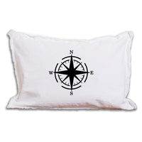 Personalized Compass Lumbar Pillow
