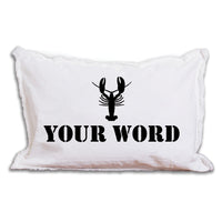 Personalized Lobster One Line Text Lumbar Pillow