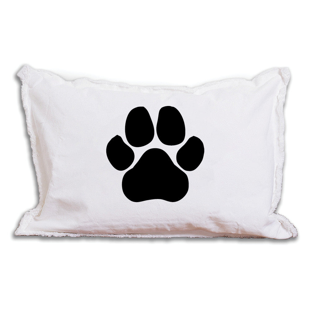 Personalized Paw Print Lumbar Pillow