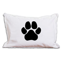 Personalized Paw Print Lumbar Pillow