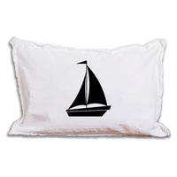 Personalized Sailboat Lumbar Pillow