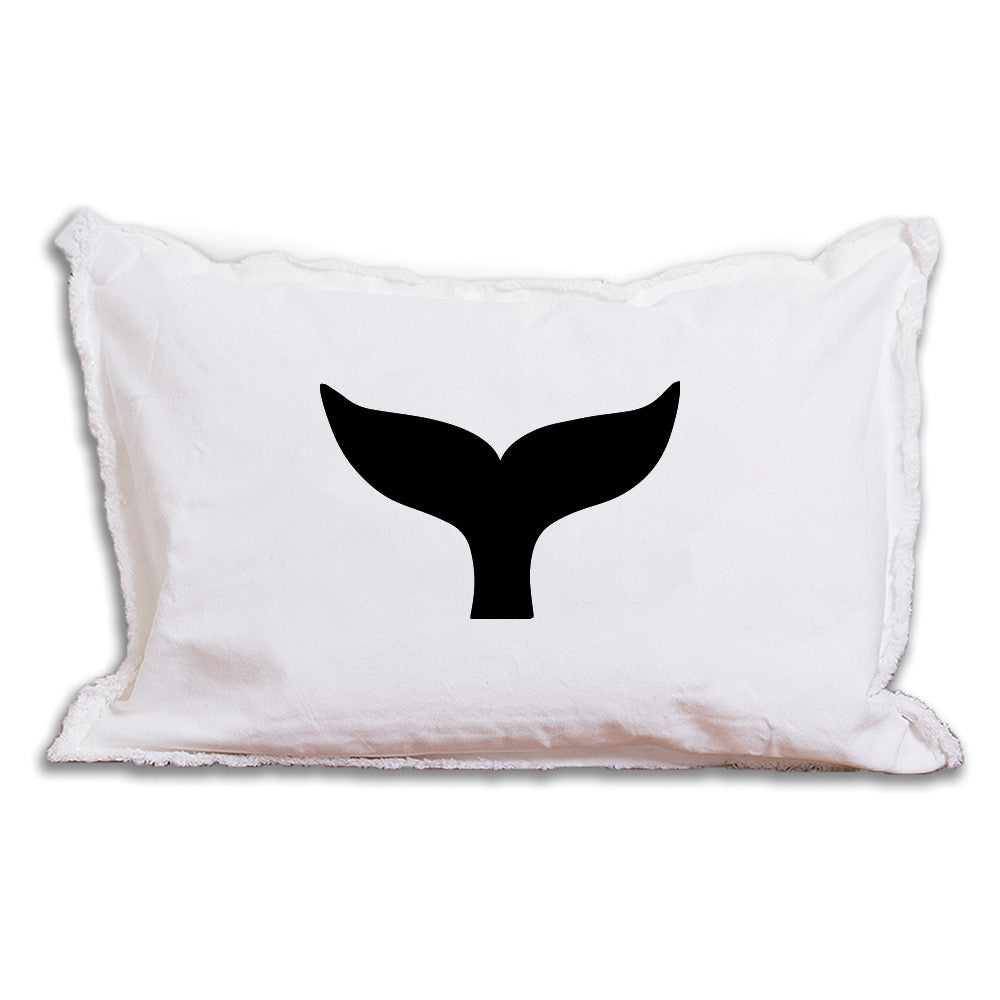 Personalized Whale Tail Lumbar Pillow