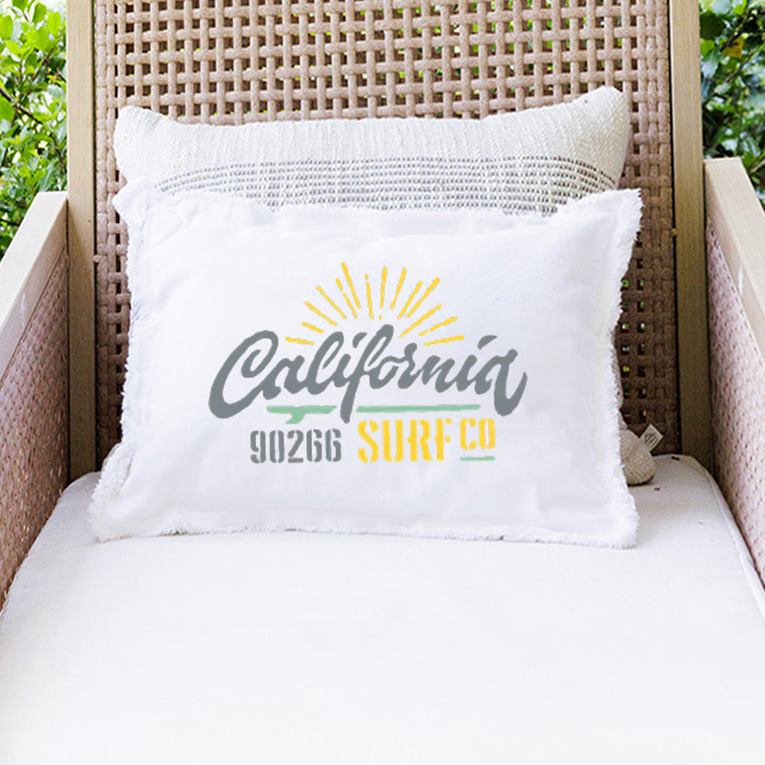California Surf Co Personalized Lumbar Pillow