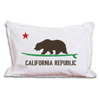 Cali Surf Bear Lumbar Pillow