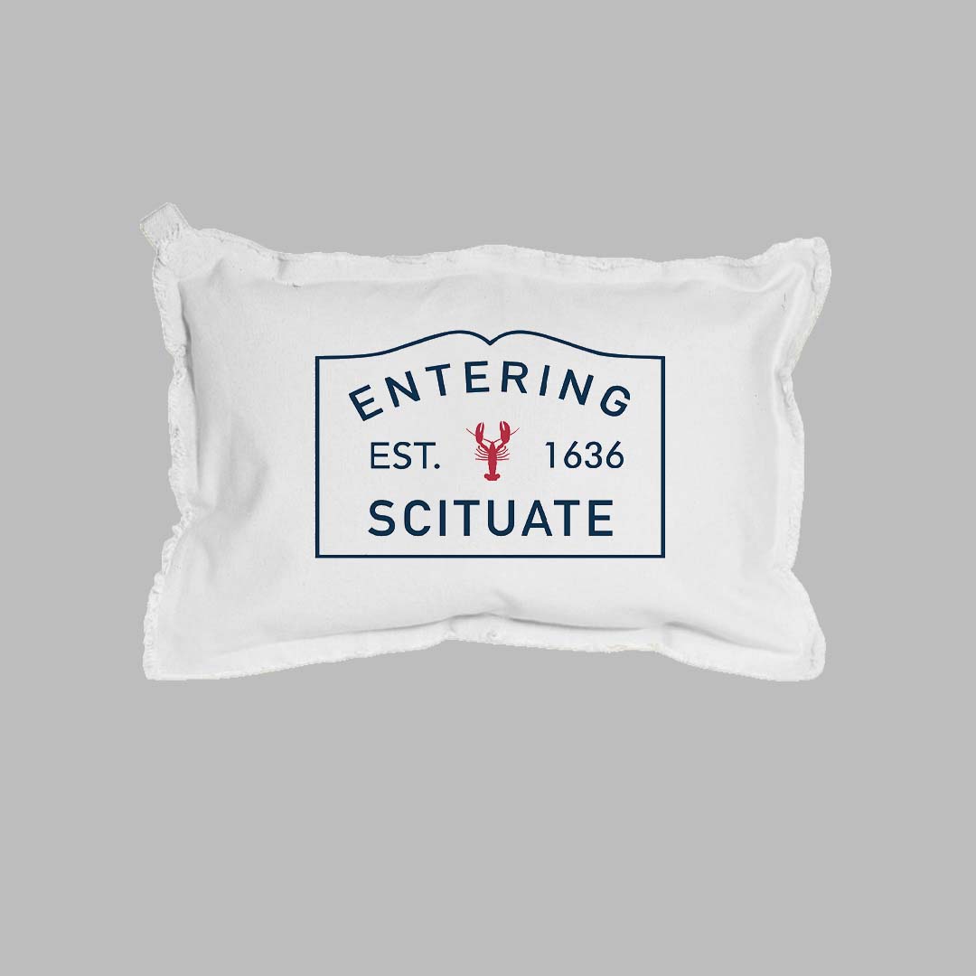 Lobster Entering Your Town Personalized Lumbar Pillow