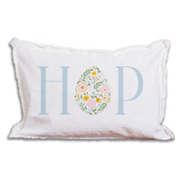 HOP Floral Easter Egg Throw Pillow