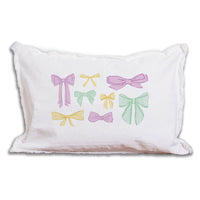 Mardi Gras Bows Throw Pillow