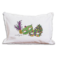 Mardi Gras Masks Throw Pillow