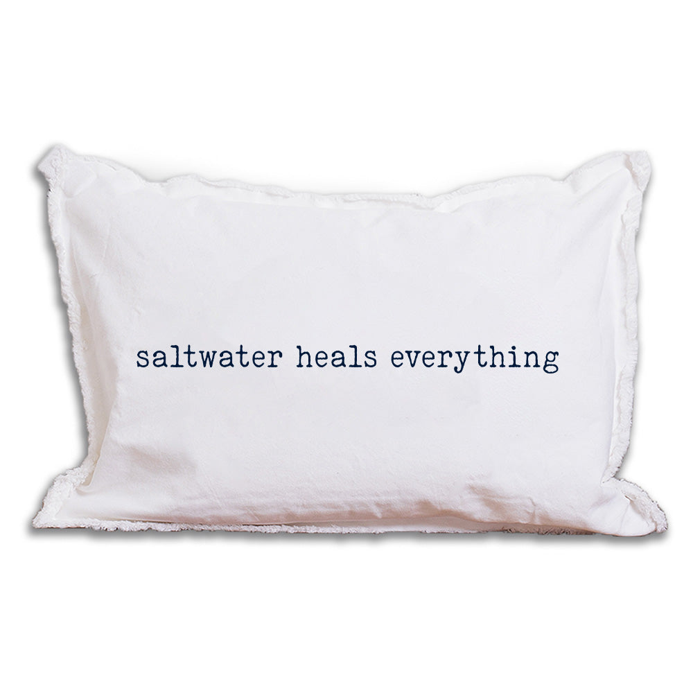 Saltwater Heals Everything Lumbar Pillow