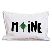 Maine Tree Icon Lumbar Pillow