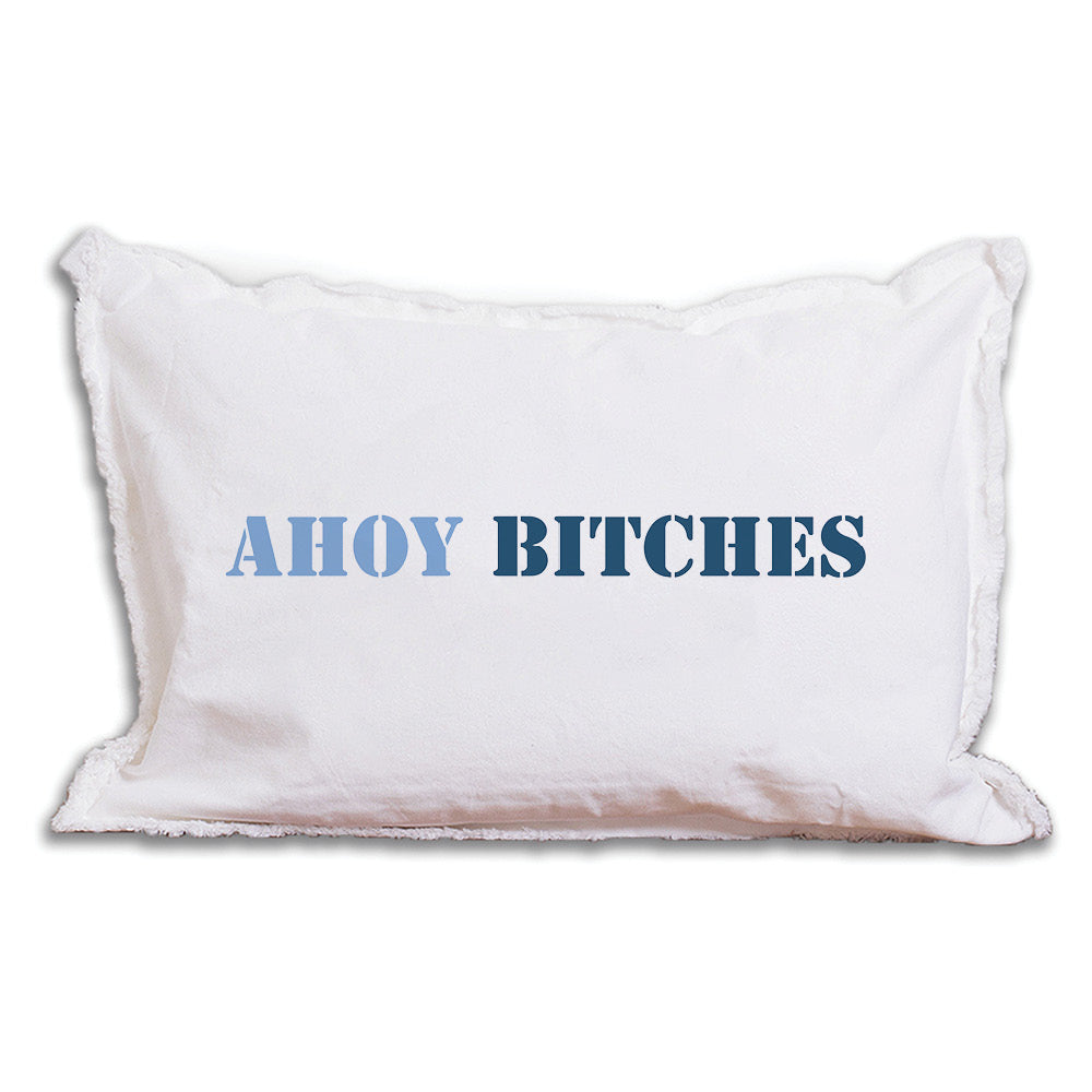 Ahoy Bitches Lumbar Pillow
