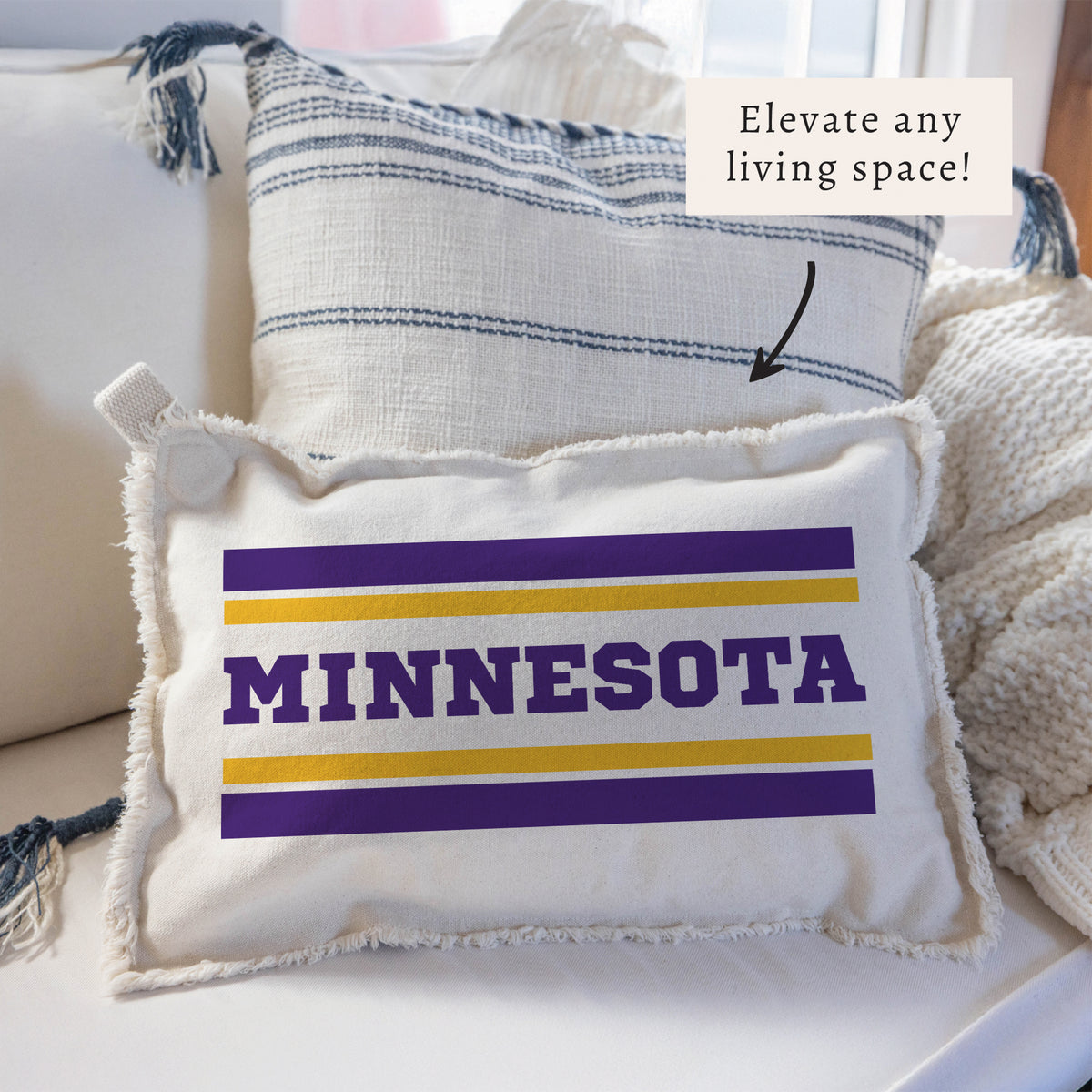 Minnesota Stripes Pillow