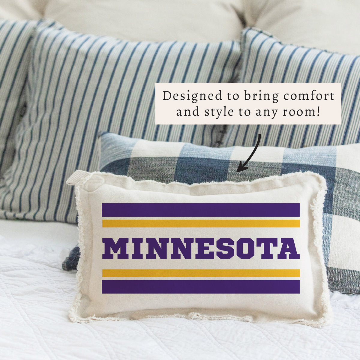Minnesota Stripes Pillow