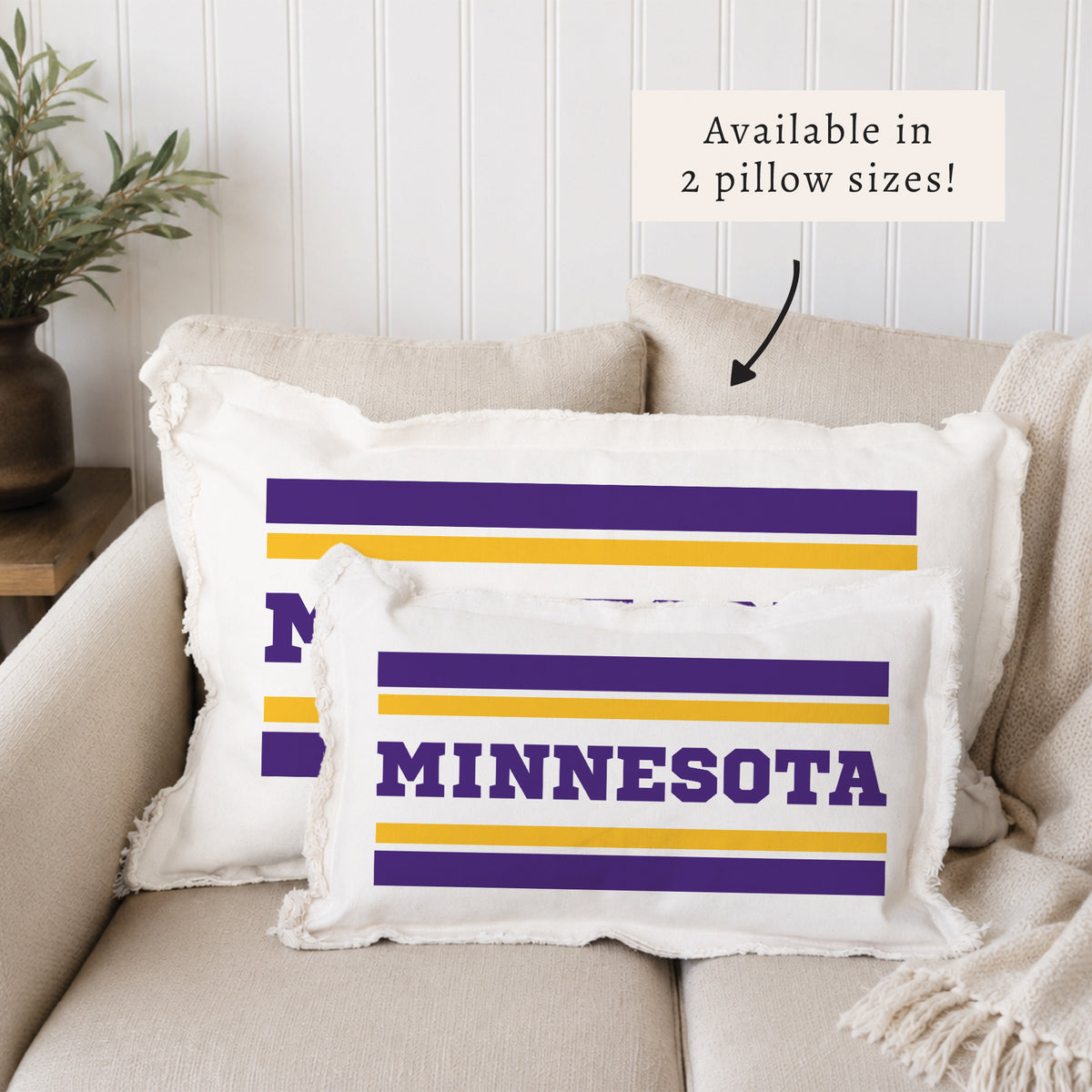 Minnesota Stripes Pillow