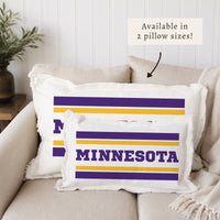 Minnesota Stripes Pillow