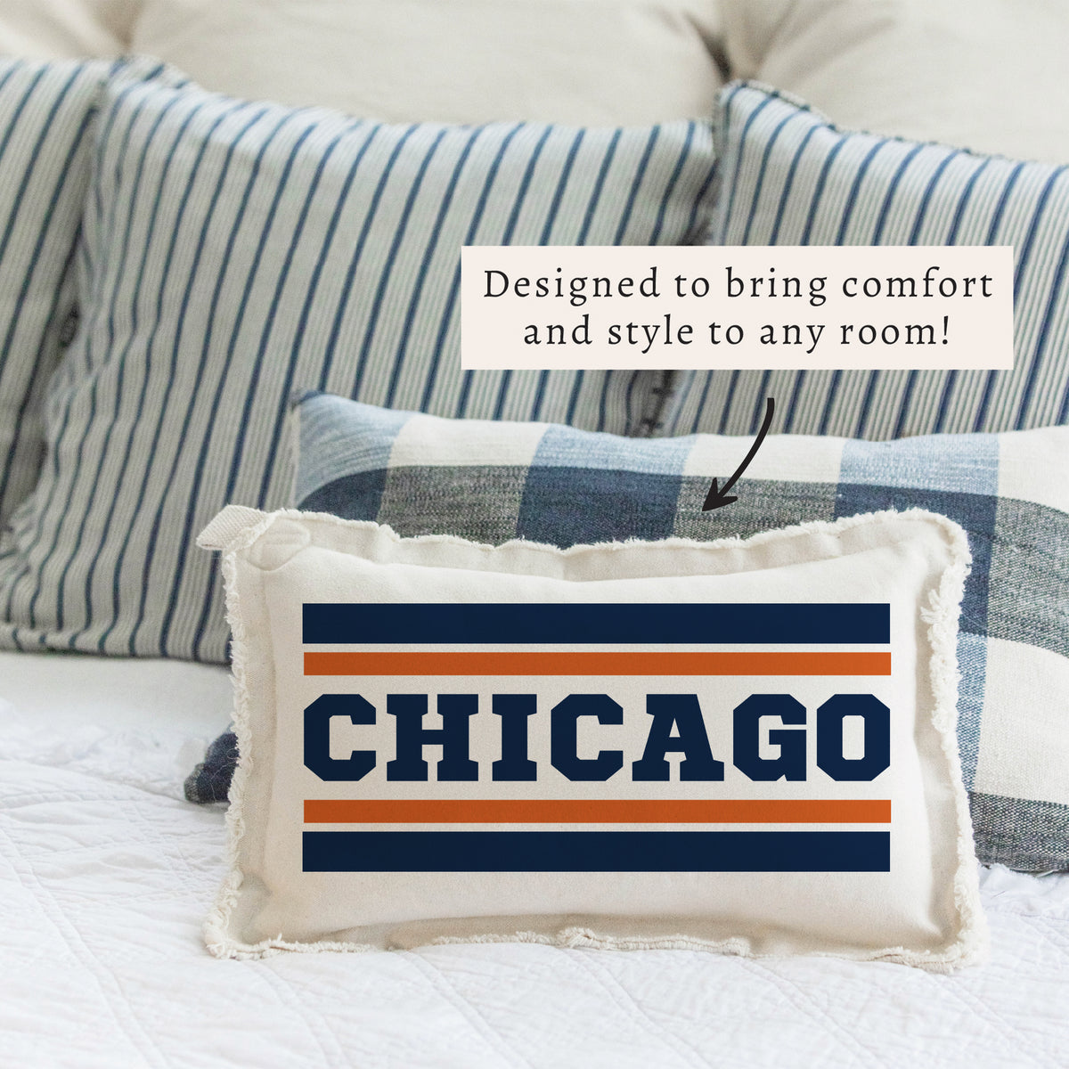 Chicago Stripes Pillow