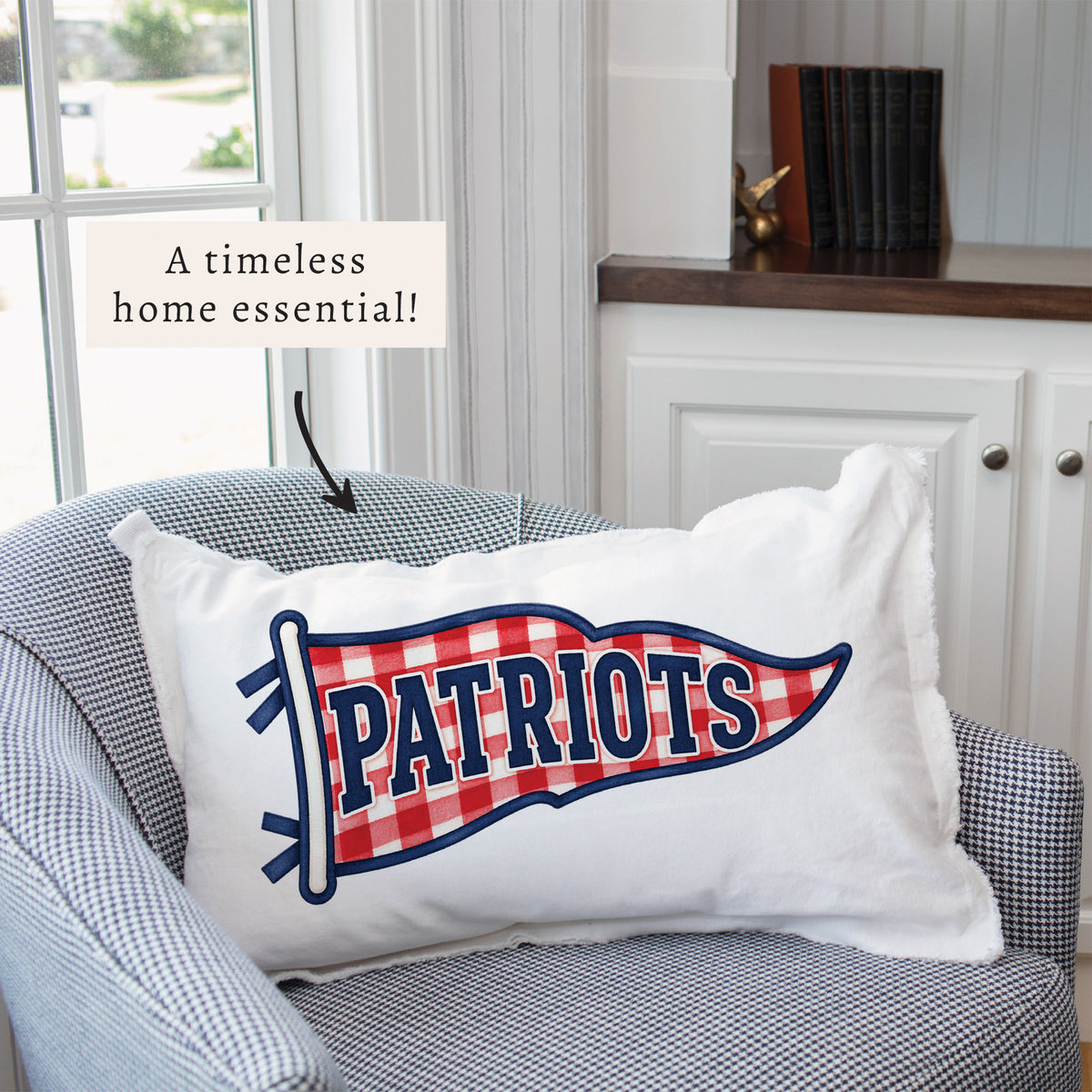 Patriots Banner Pillow