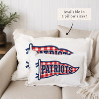 Patriots Banner Pillow