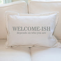 Welcome-ish Lumbar Pillow