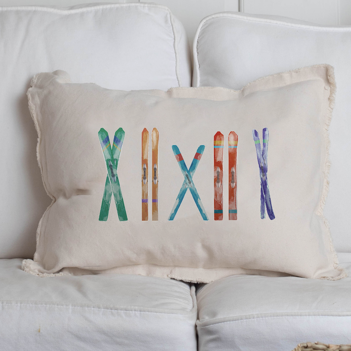 Multi Skis Re Pillow