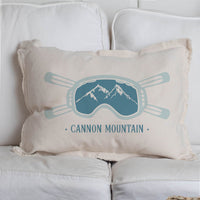 Ski Goggle Personalized Lumbar Pillow