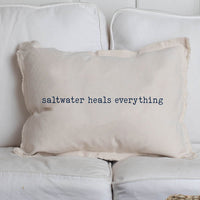 Saltwater Heals Everything Lumbar Pillow