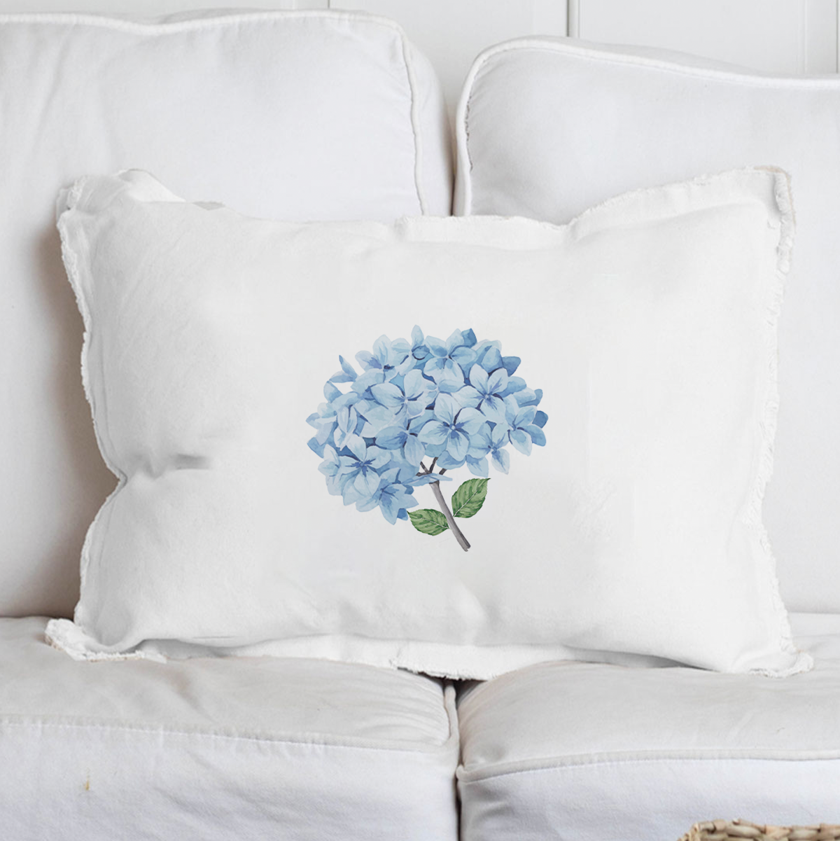 Endless Summer Hydrangea Lumbar Pillow