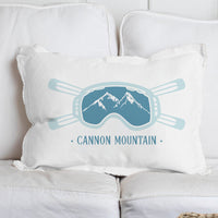 Ski Goggle Personalized Lumbar Pillow