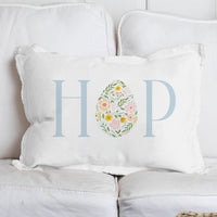 HOP Floral Easter Egg Throw Pillow