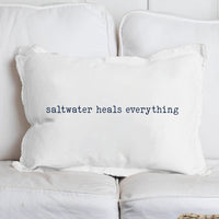 Saltwater Heals Everything Lumbar Pillow