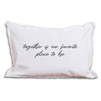 Together Is Our Favorite Place To Be Lumbar Pillow