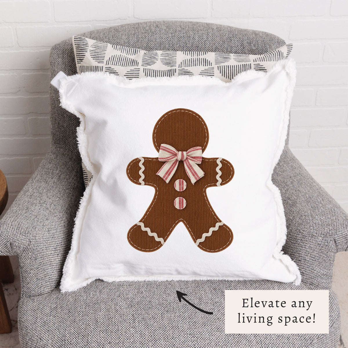 Gingerbread Man Pillow