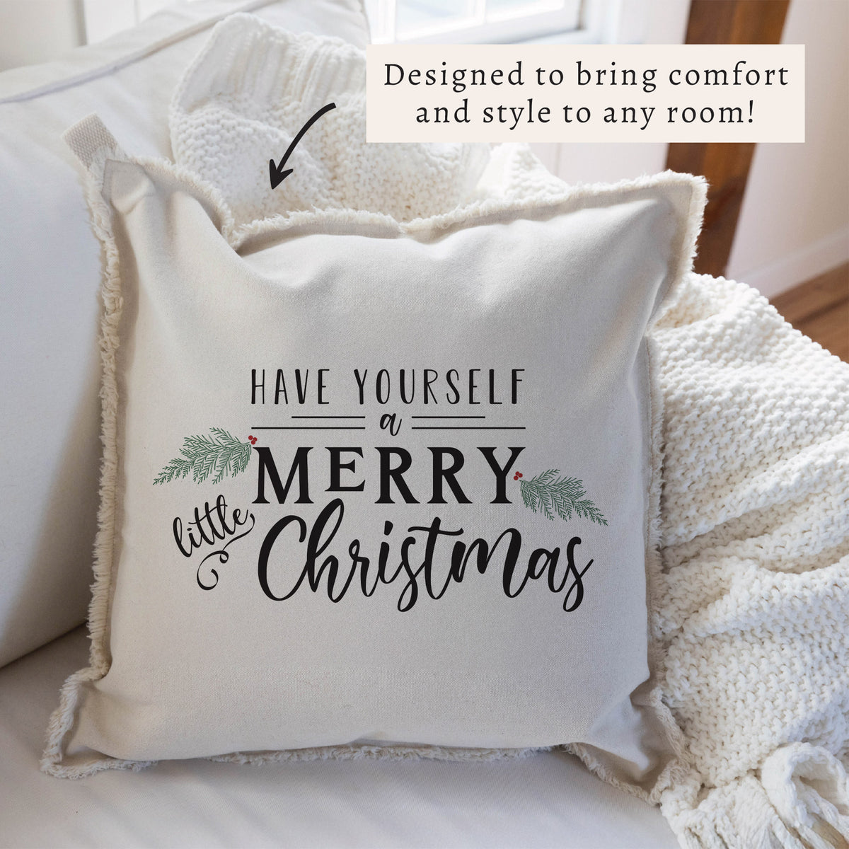Merry Little Christmas Pillow