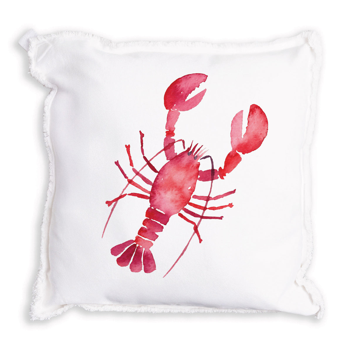 Lobster Watercolor Pillow