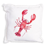 Lobster Watercolor Pillow
