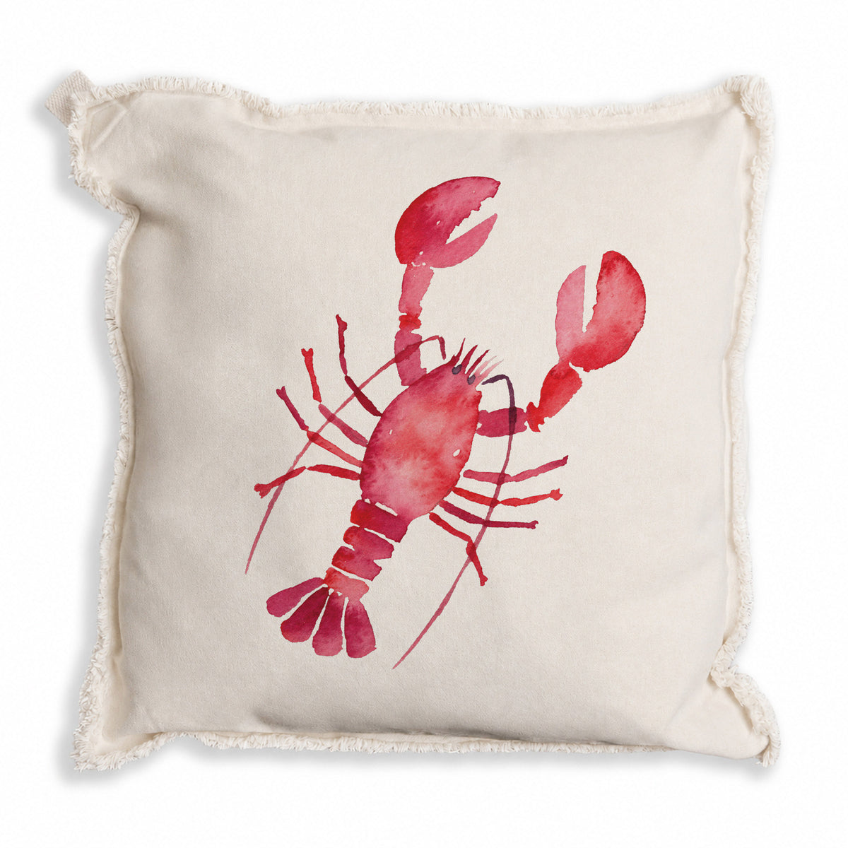 Lobster Watercolor Pillow